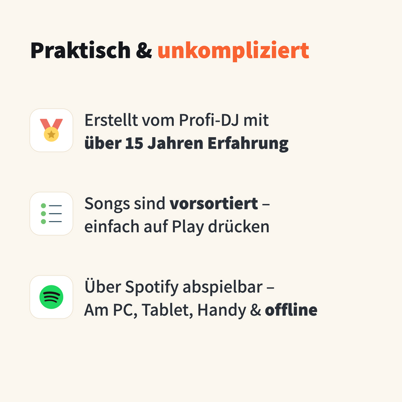 Musikplaylist Paket für Jugendweihe