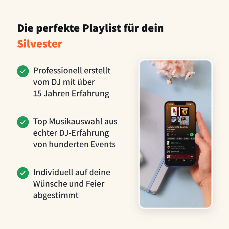 Musikplaylist Paket für Silvester